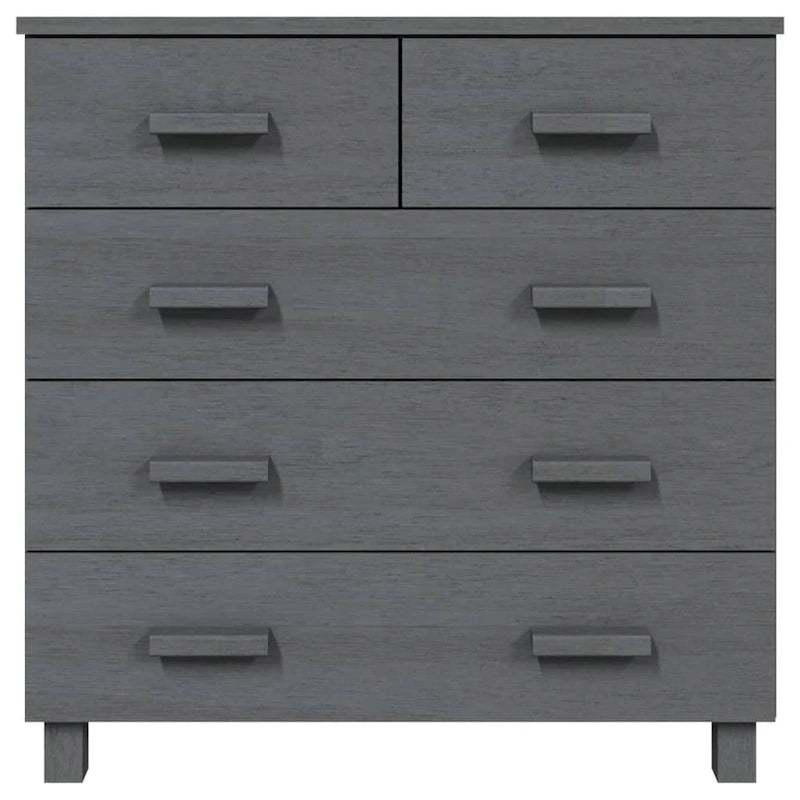 Meuble d'appoint/buffet/console en pin massif avec tiroirs, 79x40x80 cm