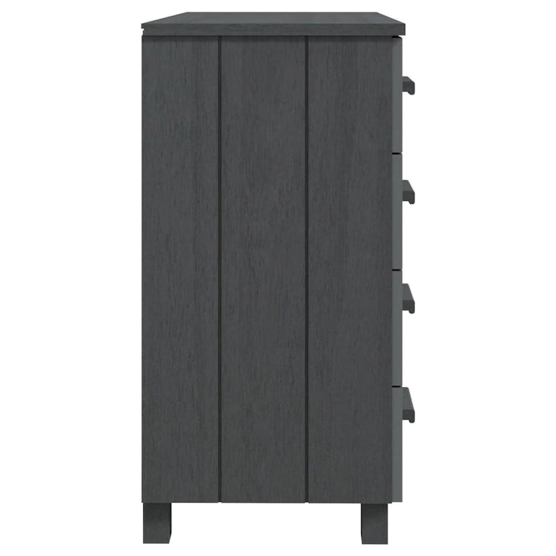 Meuble d'appoint/buffet/console en pin massif avec tiroirs, 79x40x80 cm