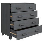 Meuble d'appoint/buffet/console en pin massif avec tiroirs, 79x40x80 cm