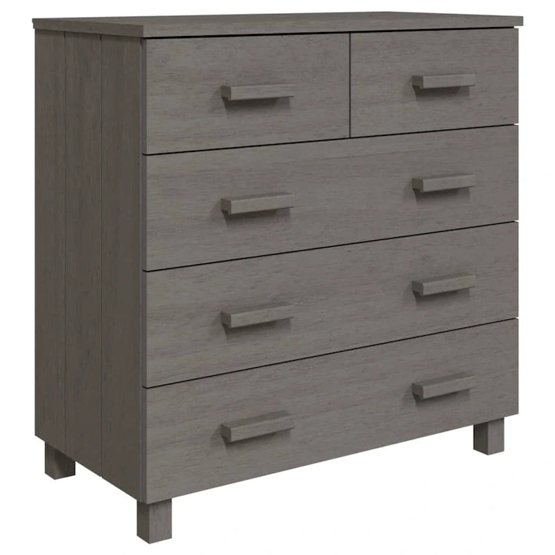 Meuble d'appoint/buffet/console en pin massif avec tiroirs, 79x40x80 cm