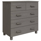 Meuble d'appoint/buffet/console en pin massif avec tiroirs, 79x40x80 cm