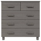 Meuble d'appoint/buffet/console en pin massif avec tiroirs, 79x40x80 cm