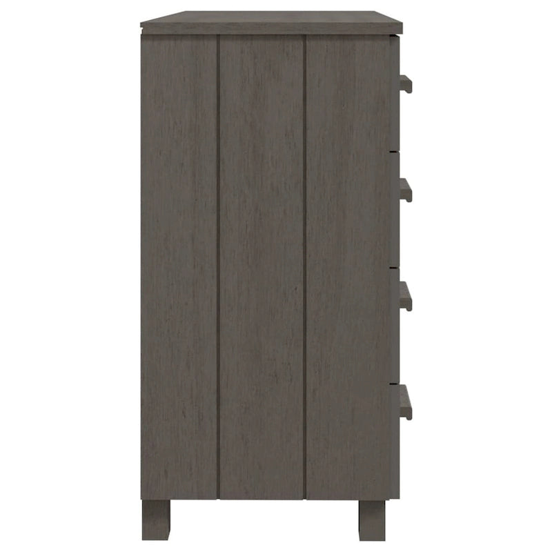 Meuble d'appoint/buffet/console en pin massif avec tiroirs, 79x40x80 cm