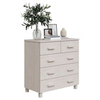 Meuble d'appoint/buffet/console en pin massif avec tiroirs, 79x40x80 cm