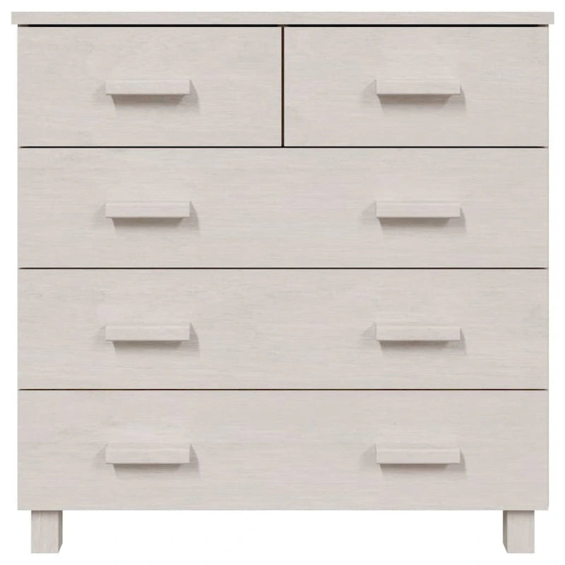 Meuble d'appoint/buffet/console en pin massif avec tiroirs, 79x40x80 cm
