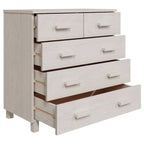 Meuble d'appoint/buffet/console en pin massif avec tiroirs, 79x40x80 cm