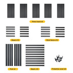Étagères de rangement à 5 niveaux, étagère métallique robuste, unités de rangement et étagères réglables, étagère de garage de cuisine
