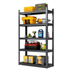 Étagères de rangement à 5 niveaux, étagère métallique robuste, unités de rangement et étagères réglables, étagère de garage de cuisine