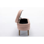 Banc de rangement en tissu de velours Banc de chambre à coucher avec pieds en bois pour salon, chambre à coucher, intérieur