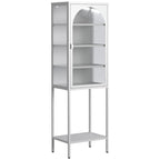 Étagère de rangement à 5 niveaux avec 3 tablettes réglables