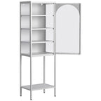 Étagère de rangement à 5 niveaux avec 3 tablettes réglables