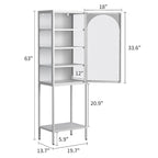 Étagère de rangement à 5 niveaux avec 3 tablettes réglables