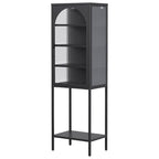 Étagère de rangement à 5 niveaux avec 3 tablettes réglables