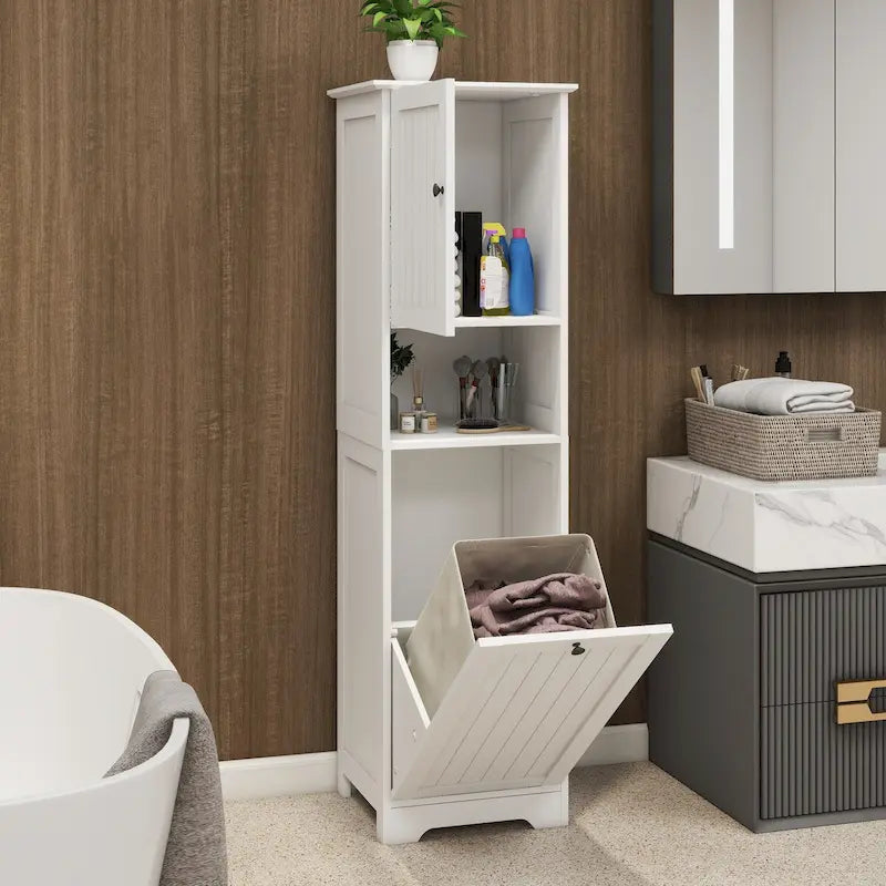 Meuble de tri de linge basculant