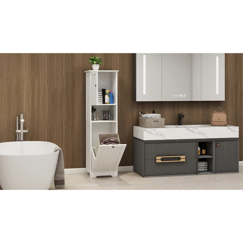 Meuble de tri de linge basculant