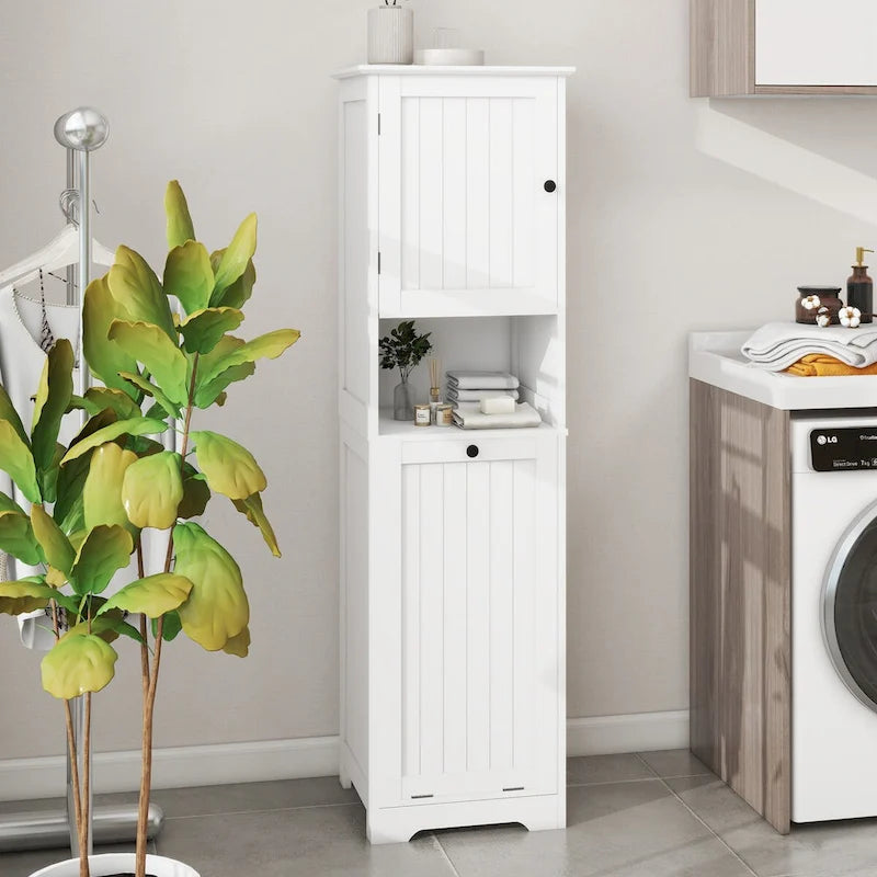 Meuble de tri de linge basculant