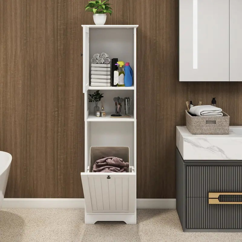 Meuble de tri de linge basculant