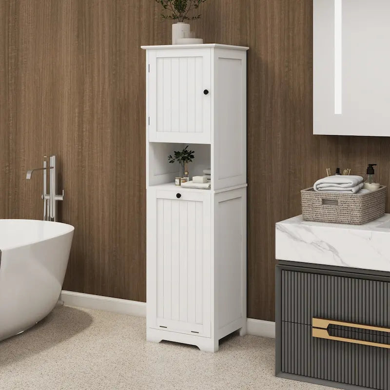 Meuble de tri de linge basculant