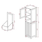 Meuble de tri de linge basculant