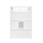 Lit mezzanine en bois avec échelle, taille double