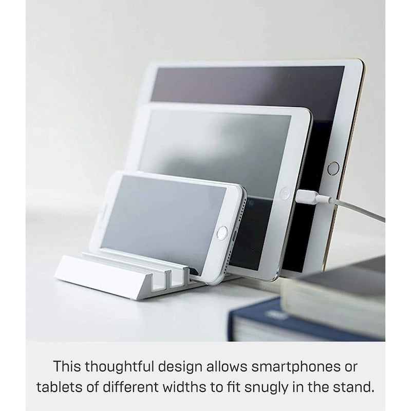 Support pour téléphone et tablette en aluminium, support de bureau minimaliste 13x10x1,8 cm