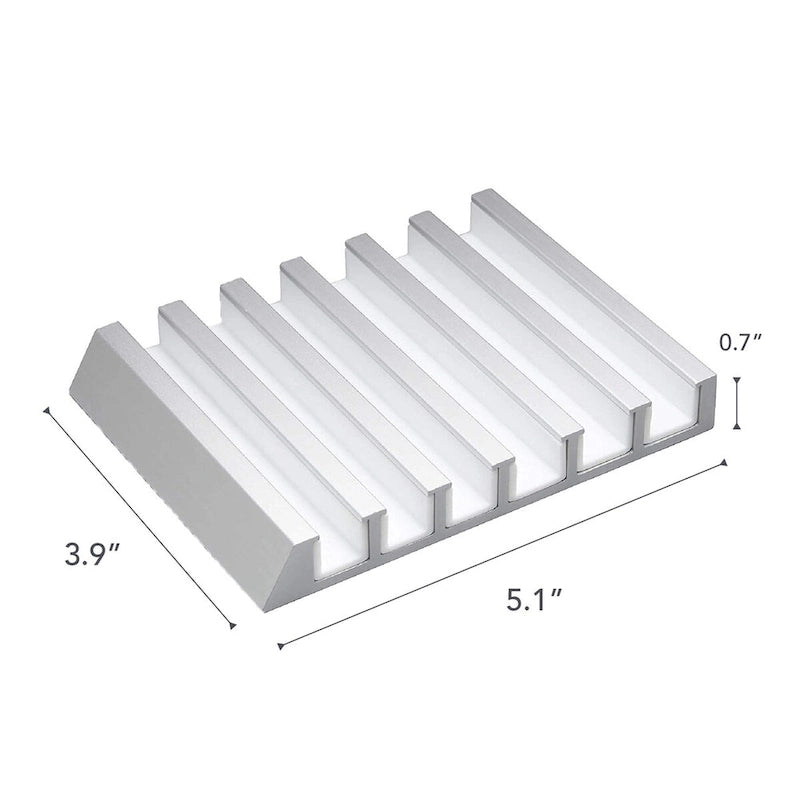 Support pour téléphone et tablette en aluminium, support de bureau minimaliste 13x10x1,8 cm