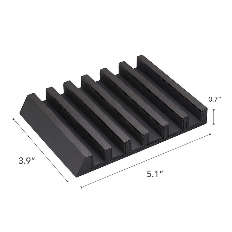 Support pour téléphone et tablette en aluminium, support de bureau minimaliste 13x10x1,8 cm