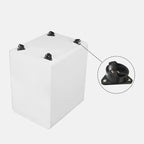 Classeur mobile en métal à 3 tiroirs avec clés de verrouillage et roulettes, rangement de bureau roulant