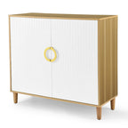Meuble de rangement avec portes et étagères, meuble en MDF avec étagères réglables, buffet autoportant