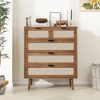 Meuble de rangement 5 tiroirs, commode d'appoint, convient pour le salon, la chambre, la salle à manger, le bureau.