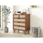 Meuble de rangement 5 tiroirs, commode d'appoint, convient pour le salon, la chambre, la salle à manger, le bureau.