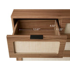 Meuble de rangement 5 tiroirs, commode d'appoint, convient pour le salon, la chambre, la salle à manger, le bureau.