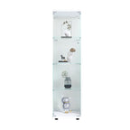 Vitrine en verre 4 étagères avec porte