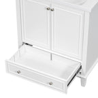 Meuble de rangement haut de salle de bain autoportant avec étagères réglables et porte