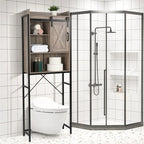 Meuble de salle de bain en MDF à trois étagères de style rétro