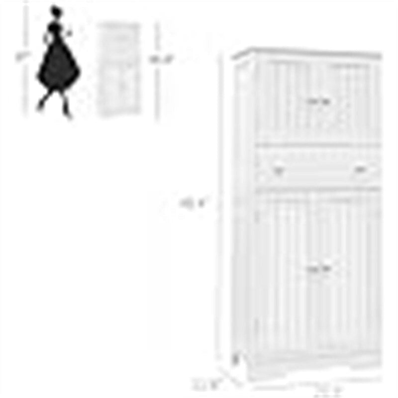 Meuble de rangement haut - 23,6P x 11,8L x 50,4H