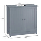 Meuble sous-vasque avec 2 portes et étagère réglable (sans lavabo)
