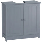Meuble sous-vasque avec 2 portes et étagère réglable (sans lavabo)