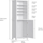 Armoire de rangement de salle de bain - 9P x 13,4L x 65H