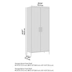 Meuble de rangement de salle de bain autoportant avec étagères