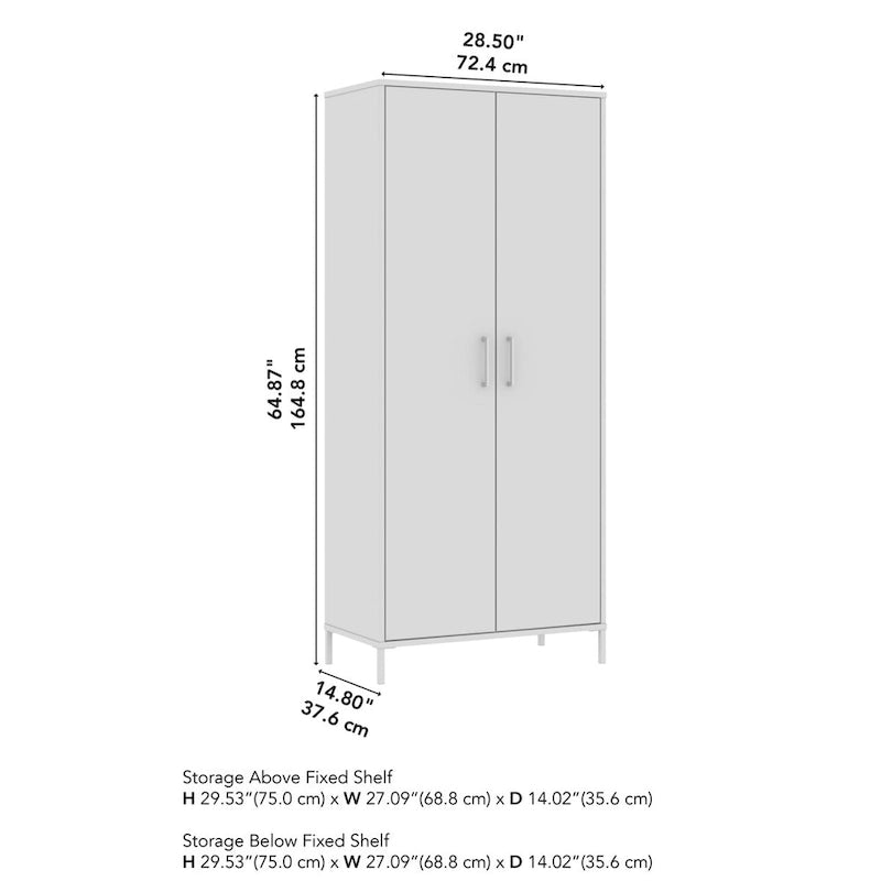 Meuble de rangement de salle de bain autoportant avec étagères