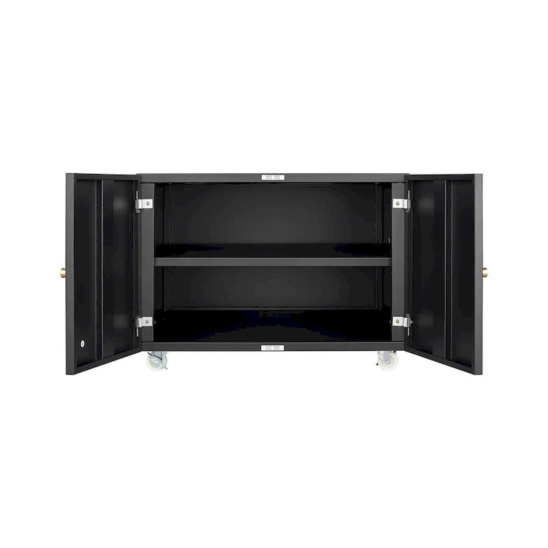 Buffet bas de salon 2 portes 1 tiroir, 120,1 cm (H) x 75,2 cm (L) x 44,2 cm (P)