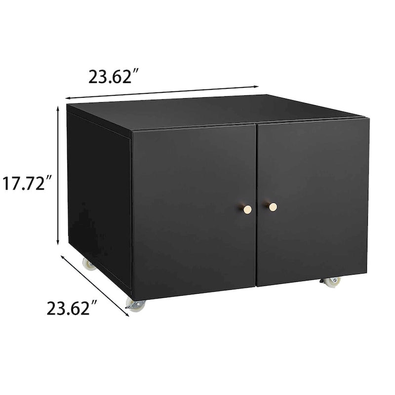 Buffet bas de salon 2 portes 1 tiroir, 120,1 cm (H) x 75,2 cm (L) x 44,2 cm (P)